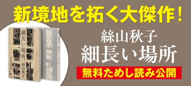 芥川賞受賞作家最新作！　絲山秋子『細長い場所』【無料公開】